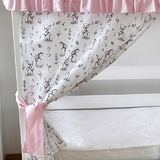 Крыша и шторы для кроватки домика ТД-39