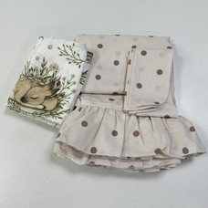 Крыша и шторы для кроватки домика ТД-42